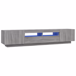 vidaXL TV Cabinet with LED Lights TV Stand Media Unit Furniture Multi Colours - Grey sonoma - Additional view 2
