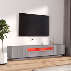vidaXL TV Cabinet with LED Lights TV Stand Media Unit Furniture Multi Colours - Grey sonoma - Additional view 3