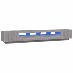 vidaXL TV Cabinet with LED Lights TV Stand Media Unit Furniture Multi Colours - Grey sonoma