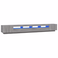 vidaXL TV Cabinet with LED Lights TV Stand Unit Stereo Cabinet Multi Colours - Grey sonoma - Additional view 2