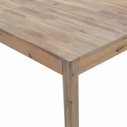 vidaXL Solid Wood Acacia Dining Set Table Outdoor Dinette Chair 5/7 Piece - 5 piece - Additional view 5