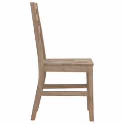vidaXL Solid Wood Acacia Dining Set Table Outdoor Dinette Chair 5/7 Piece - 5 piece - Additional view 7