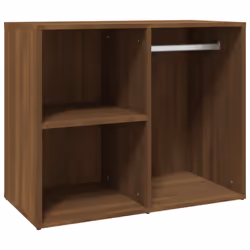 vidaXL LED Dressing Table & Cabinets Engineered Wood Furniture Multi Colours - Brown oak - Additional view 10