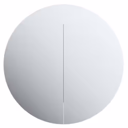vidaXL Bathroom Cabinet with Round Mirror and LED Cabinet Storage Cupboard - Grey, 60 cm - Additional view 5