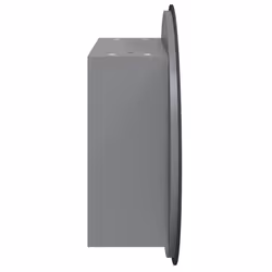 vidaXL Bathroom Cabinet with Round Mirror and LED Cabinet Storage Cupboard - Grey, 60 cm - Additional view 6