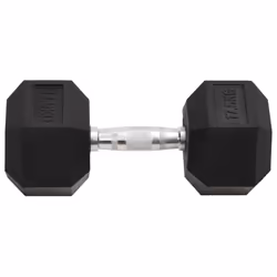 vidaXL Dumbbell Cast Iron Hex Dumbbell Free Weight Plate Fitness Multi Models - 1x 17.5 kg