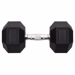 vidaXL Dumbbell Cast Iron Hex Dumbbell Free Weight Plate Fitness Multi Models - 1x 22.5 kg