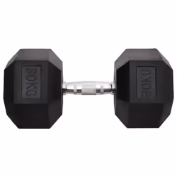 vidaXL Dumbbell 30 kg Cast Iron Barbell Free Weight Plate Bar Hex Dumbbell