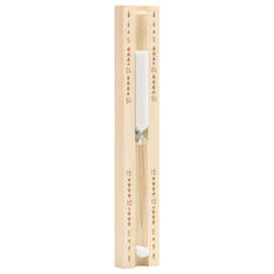 vidaXL Solid Wood Pine Sauna Sand Timer 15 Minutes Hourglass Rotating Timer