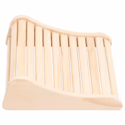 vidaXL Solid Wood Pine Sauna Headrest Spa Wooden Sauna Neck Pillow Headrest