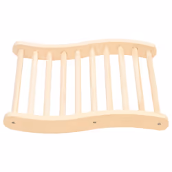 vidaXL Solid Wood Pine S-Shape Sauna Backrest Wooden Sauna Bench Backrest