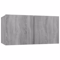 ) vidaXL 4x Wall TV Cabinets Media Unit Furniture Multi Colours Multi Sizes - Grey sonoma, 60 x 30 x 30 cm (W x D x H - Additional view 5