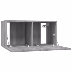 ) vidaXL 4x Wall TV Cabinets Media Unit Furniture Multi Colours Multi Sizes - Grey sonoma, 60 x 30 x 30 cm (W x D x H - Additional view 6
