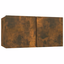 ) vidaXL TV Cabinet Set Engineered Wood Media Unit Multi Colours/Sizes 4/5 Piece - Smoked oak, 30.5 x 30 x 90 cm (W x D x H - Additional view 4