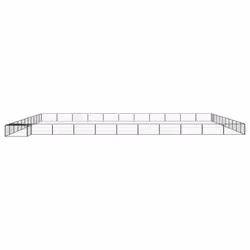 vidaXL Dog Playpen 4 Panels Black Powder-coated Steel Dog Kennel Multi Sizes - 1100 x 1100 x 50 cm - Additional view 2