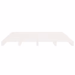 ) vidaXL Bed Frame Bedstead Wooden Bed Base Mattress Foundation Solid Wood Pine - White, 140 x 200 cm (W x L - Additional view 6