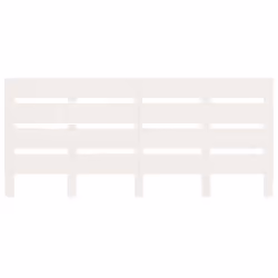 ) vidaXL Bed Frame Bedstead Wooden Bed Base Mattress Foundation Solid Wood Pine - White, 140 x 200 cm (W x L - Additional view 9