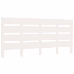 ) vidaXL Bed Frame Bedstead Wooden Bed Base Mattress Foundation Solid Wood Pine - White, 200 x 200 cm (W x L - Additional view 8