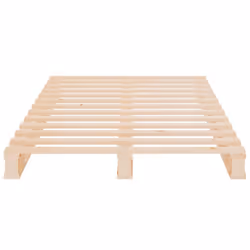 ) vidaXL Bed Frame Bedstead Wooden Bed Base Mattress Foundation Solid Wood Pine - Brown, 75 x 190 cm (W x L - Additional view 6