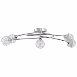 VidaXL 337909, 5 bulb(s), G9, IP20, Chrome, Transparent
