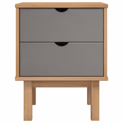 VidaXL 348577 nightstand/bedside table Brown, Grey - Additional view 3