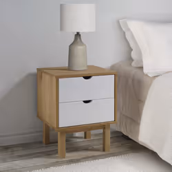 VidaXL 348578 nightstand/bedside table Brown, White