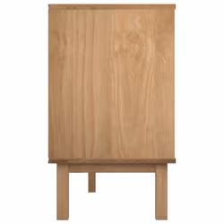 vidaXL Drawer Cabinet Cupboard Storage Sideboard Chest OTTA Solid Wood Pine - Brown and white - Additional view 4