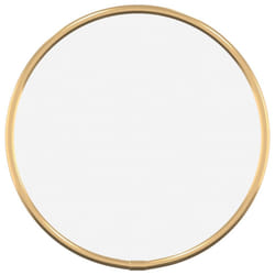 vidaXL Wall Mirror Round Bathroom Vanity Make up Mirror Multi Colours/Sizes - gold, 20 cm
