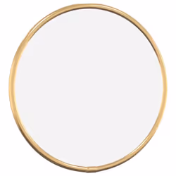 vidaXL Wall Mirror Round Bathroom Vanity Make up Mirror Multi Colours/Sizes - gold, 20 cm