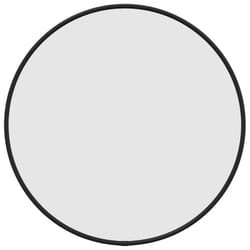 vidaXL Wall Mirror Round Bathroom Vanity Make up Mirror Multi Colours/Sizes - black, 40 cm