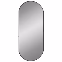 vidaXL Wall Mirror Oval Hall Vanity Toilet Hanging Mirror Multi Colours/Sizes - black, 70 x 30 cm - Additional view 2