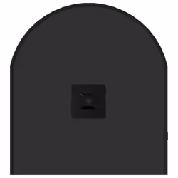 vidaXL Wall Mirror Oval Hall Vanity Toilet Hanging Mirror Multi Colours/Sizes - black, 70 x 30 cm - Additional view 4