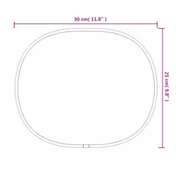 vidaXL Wall Mirror Silver 90x40 cm Bathroom Vanity Mirror Multi Colours/Sizes - silver, 30 x 25 cm - Additional view 3