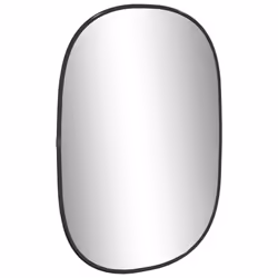 vidaXL Wall Mirror Silver 90x40 cm Bathroom Vanity Mirror Multi Colours/Sizes - black, 50 x 35 cm - Additional view 2