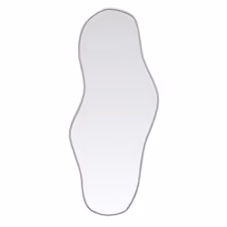 vidaXL Wall Mirror Gold 90x40 cm Bathroom Hall Vanity Make up Cosmetic Mirror - silver, 100 x 45 cm