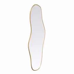 vidaXL Wall Mirror Gold 90x40 cm Bathroom Hall Vanity Make up Cosmetic Mirror - gold, 90 x 40 cm - Additional view 2