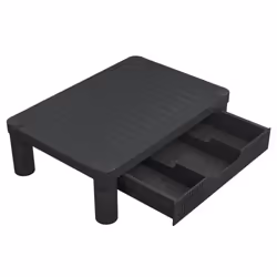vidaXL Monitor Stand Black Screen Riser Desktop Laptop Stand Display Shelf - Additional view 4