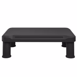 vidaXL Monitor Stand Black Screen Riser Desktop Laptop Stand Display Shelf