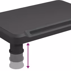 vidaXL Monitor Stand Black Screen Riser Desktop Laptop Stand Display Shelf - Additional view 5