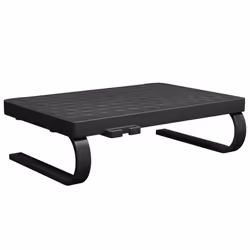 vidaXL Monitor Stand Black Screen Riser Desktop Laptop Stand Display Shelf - Additional view 4