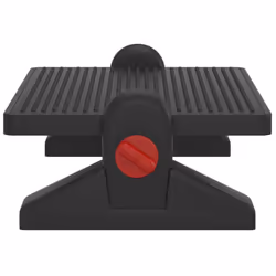 vidaXL Footrest Black Office Ottoman Small Footstool Tilt Angle Adjustable