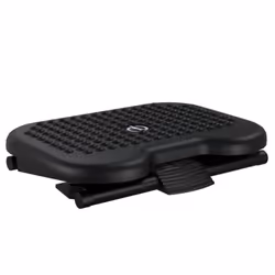 vidaXL Footrest Black Office Ottoman Small Footstool Tilt Angle Adjustable