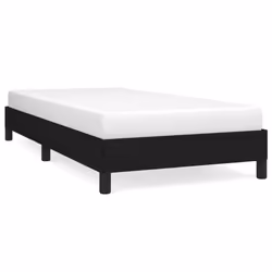 vidaXL Bed Frame Mattress Foundation Bedroom Upholstered Bed Bedstead Fabric - black, 25 cm/ 3ft single