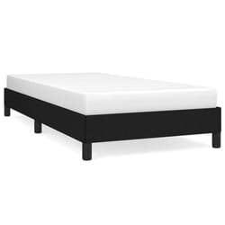 vidaXL Bed Frame Mattress Foundation Bedroom Upholstered Bed Bedstead Fabric - black, 25 cm/ 3ft single