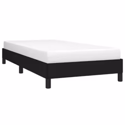 vidaXL Bed Frame Mattress Foundation Bedroom Upholstered Bed Bedstead Fabric - black, 25 cm/ 3ft single