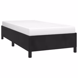 vidaXL Bed Frame Mattress Foundation Bedroom Upholstered Bed Bedstead Velvet - black, 35 cm/ 3ft single