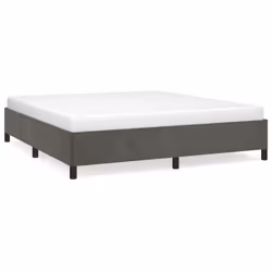 vidaXL Bed Frame Mattress Foundation Bedroom Upholstered Bed Bedstead Velvet - dark grey, 35 cm/ 6ft super king size