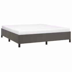 vidaXL Bed Frame Mattress Foundation Bedroom Upholstered Bed Bedstead Velvet - dark grey, 35 cm/ 6ft super king size