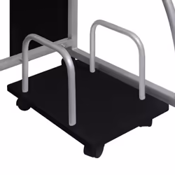 vidaXL Mobile Computer Desk Pull Out Tray Finish Table Multi Colours/Sizes - Black - Additional view 3