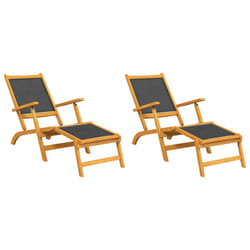 VidaXL 3120442 outdoor chair Terrace Acacia wood, Fabric